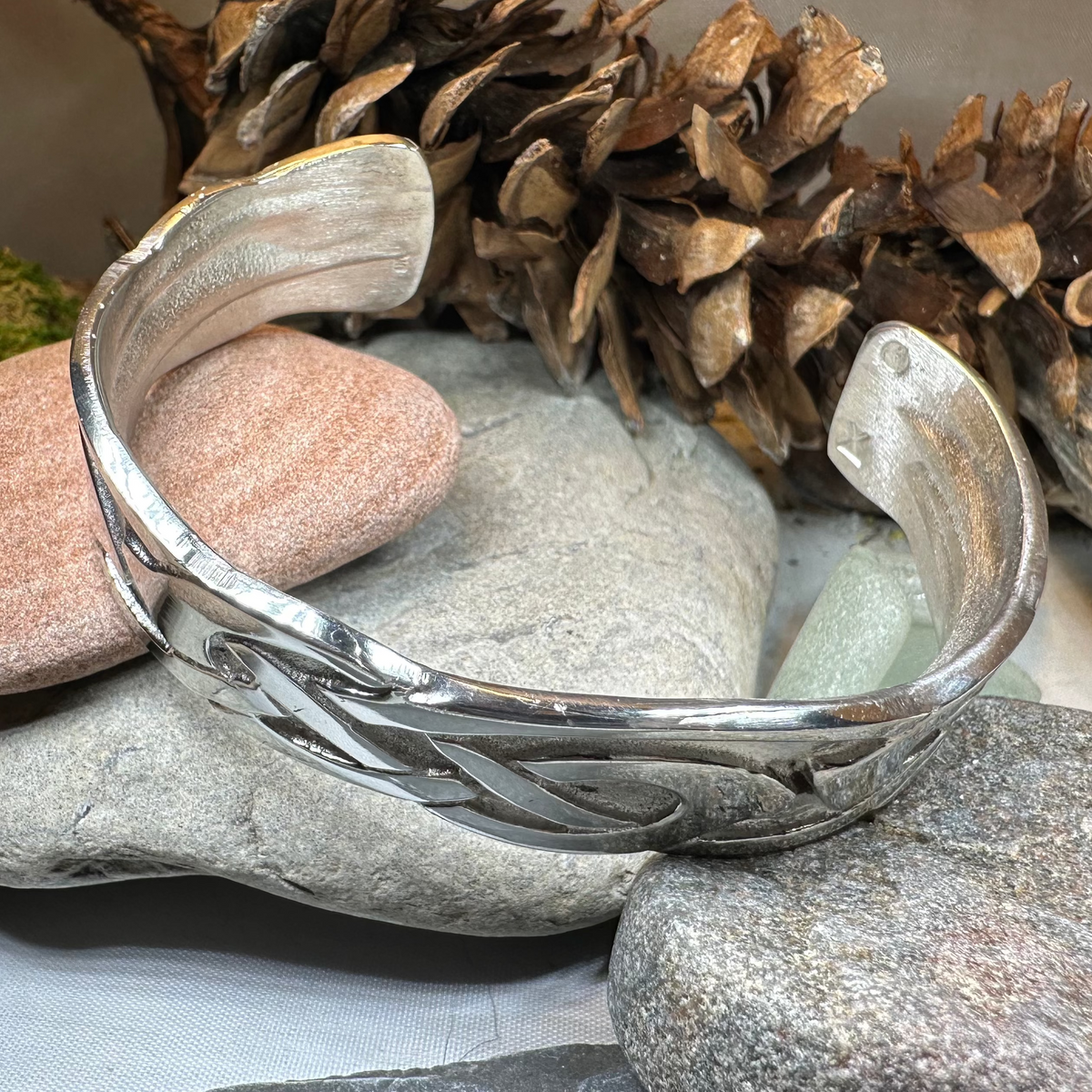Cruth Celtic Pewter Cuff Bracelet - Handmade in Scotland | Cuff Bracelet | Wiccan Center