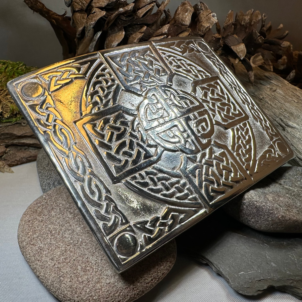 Celtic Cross Kilt Belt Buckle - Handmade in Scotland | belt buckle | Wiccan Center