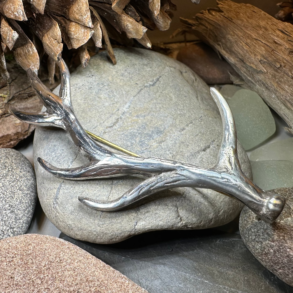Damh Antler Kilt Pin - Handmade in Scotland | Kilt Pin | Wiccan Center