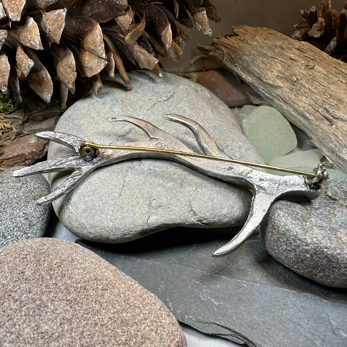 Damh Antler Kilt Pin - Handmade in Scotland | Kilt Pin | Wiccan Center