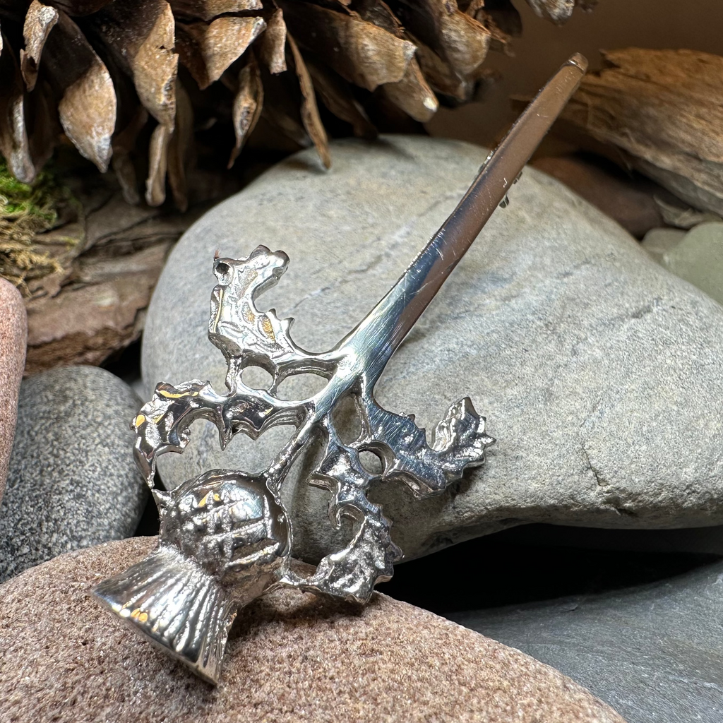 Loch Awe Thistle Kilt Pin - Handmade in Scotland | Kilt Pin | Wiccan Center