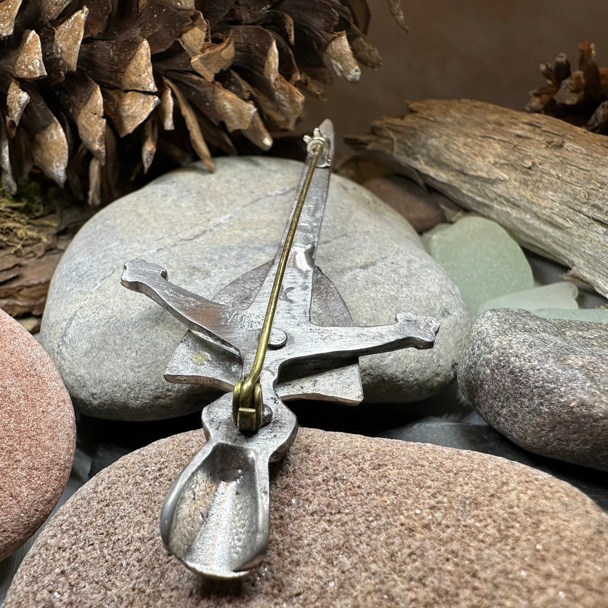 Alban Thistle Shield Kilt Pin - Handmade in Scotland | Kilt Pin | Wiccan Center