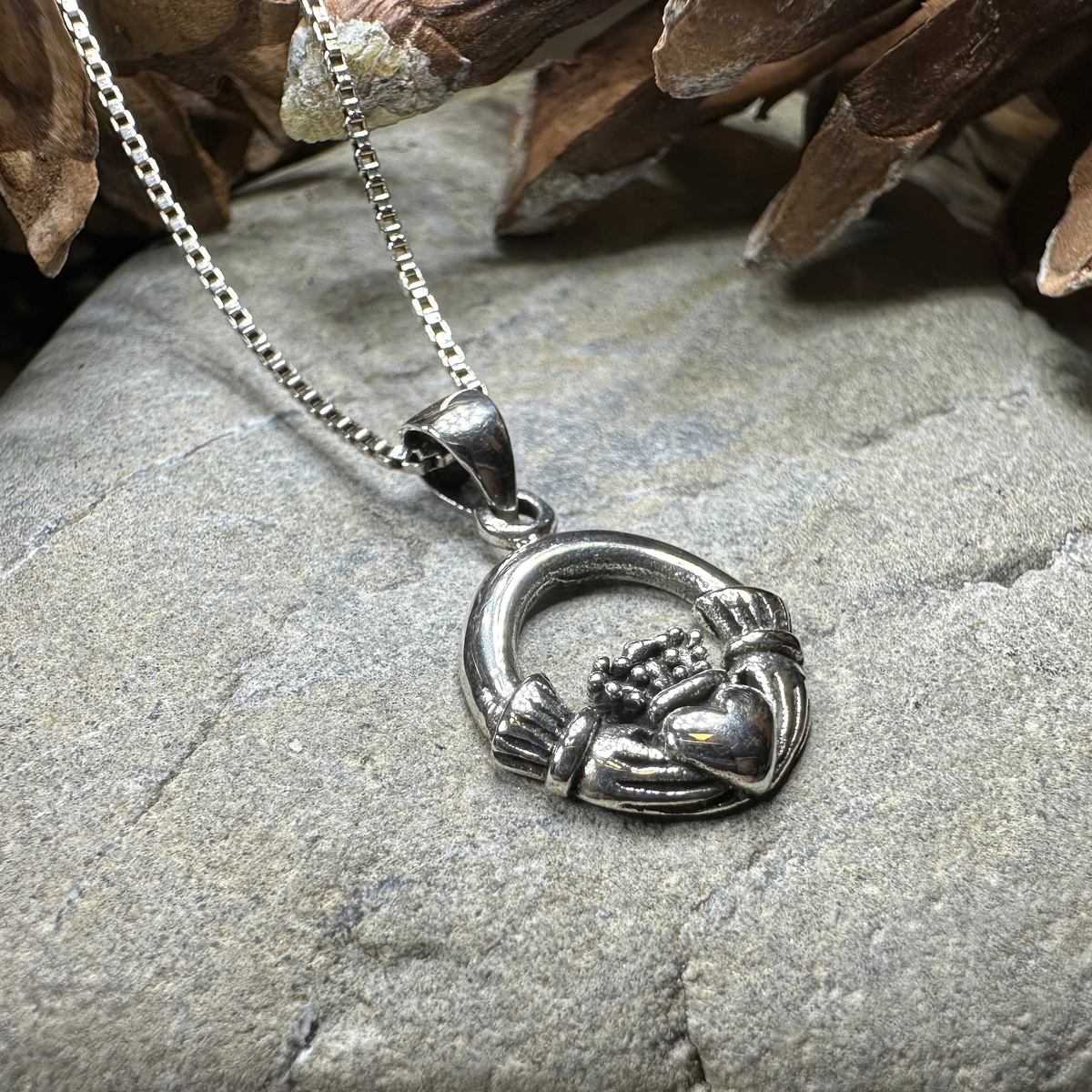 Petite Claddagh Necklace | Pendant | Wiccan Center