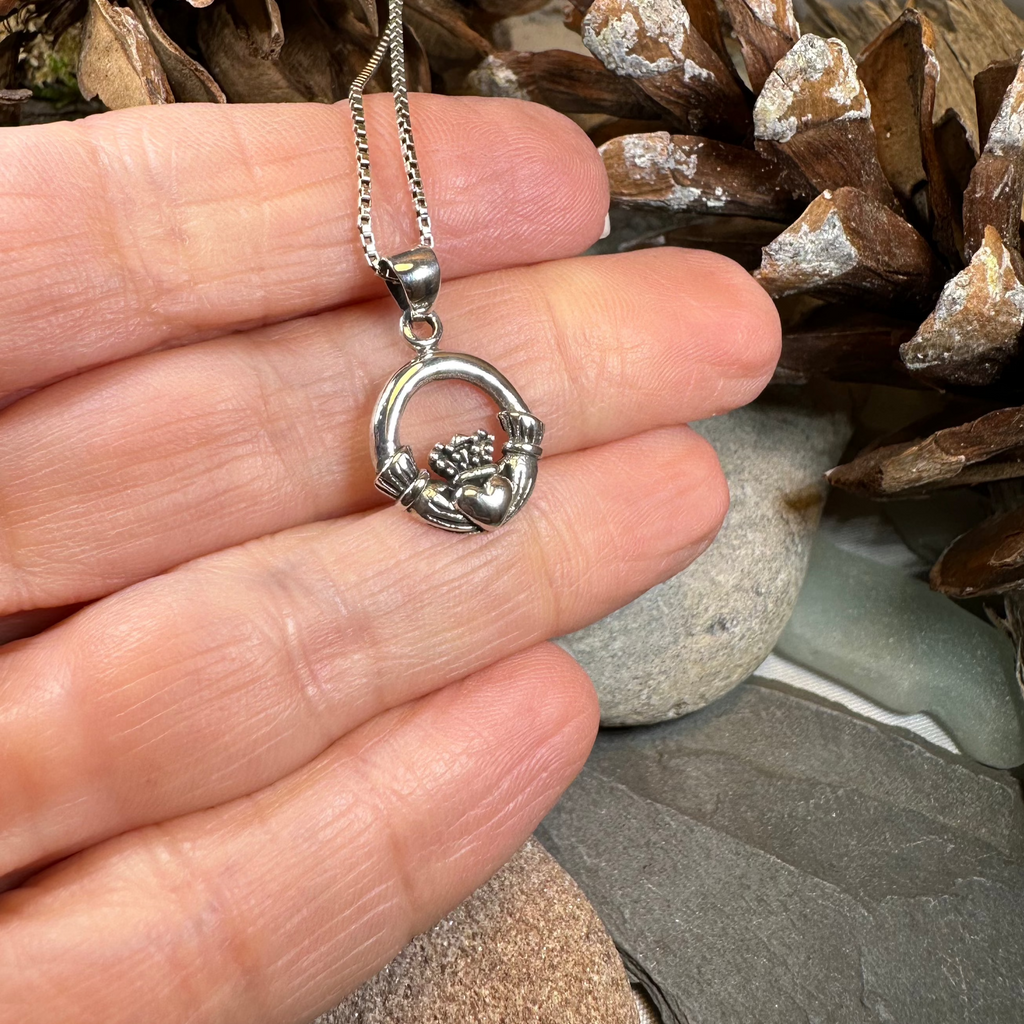 Petite Claddagh Necklace | Pendant | Wiccan Center