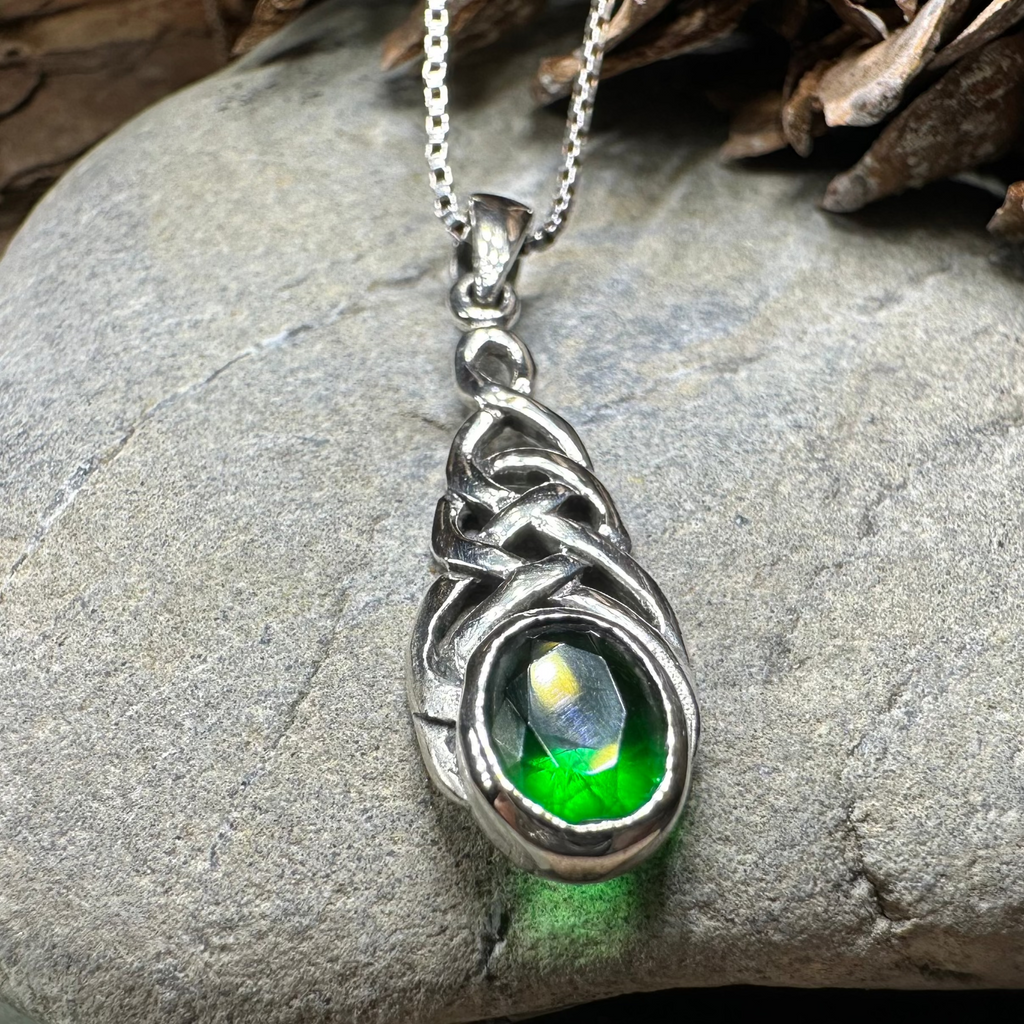Emma Celtic Knot Necklace in Sterling Silver | Pendant | Wiccan Center