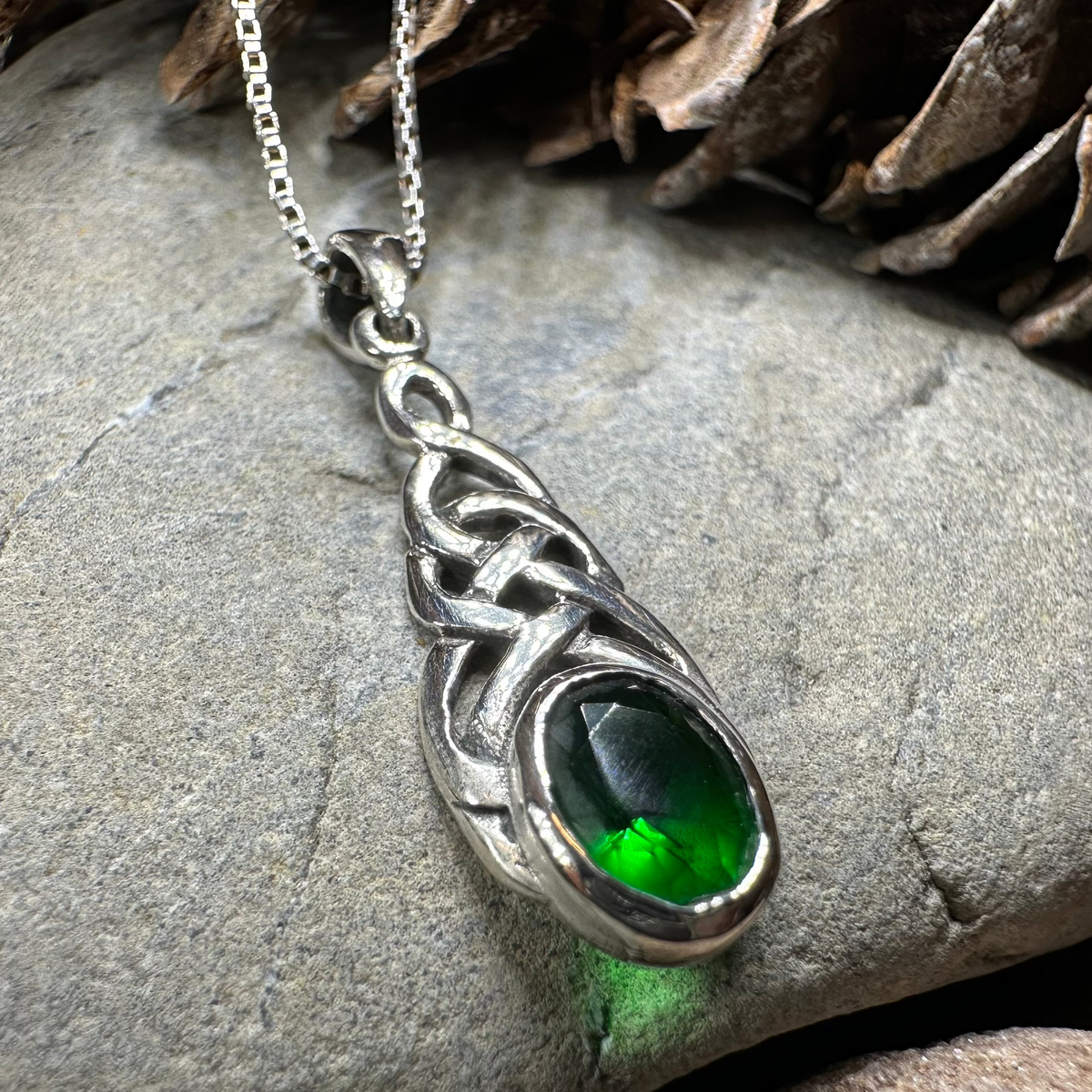 Emma Celtic Knot Necklace in Sterling Silver | Pendant | Wiccan Center