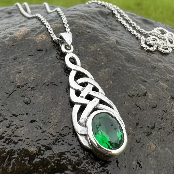 Emma Celtic Knot Necklace in Sterling Silver | Pendant | Wiccan Center