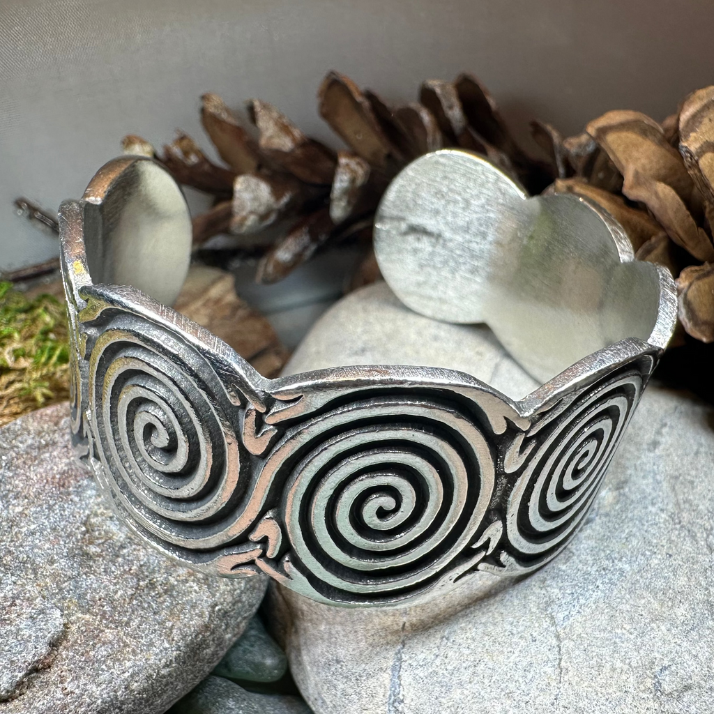 Aldara Celtic Spiral Bracelet | Cuff Bracelet | Wiccan Center