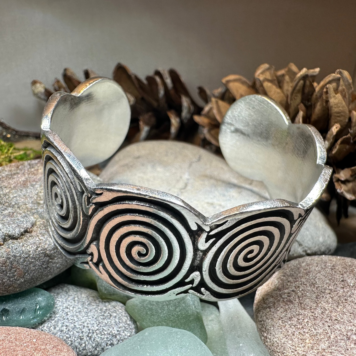 Aldara Celtic Spiral Bracelet | Cuff Bracelet | Wiccan Center