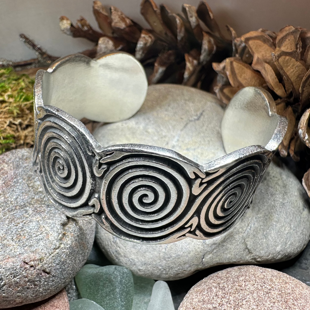 Aldara Celtic Spiral Bracelet | Cuff Bracelet | Wiccan Center
