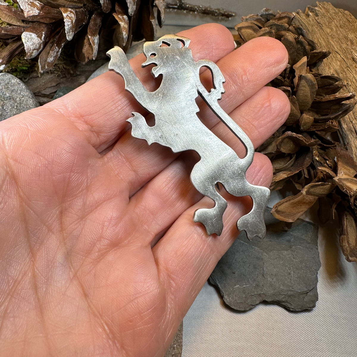 Scots Lion Kilt Pin - Handmade in Scotland