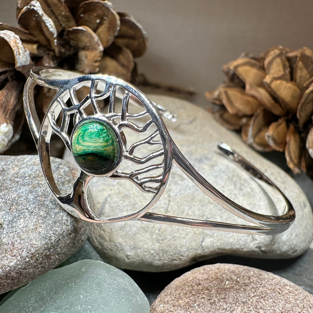 Heathergems Tree of Life Bracelet - Handmade in Scotland | Cuff Bracelet | Wiccan Center