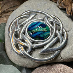 Elegant Heathergems Celtic Knot Brooch - Handmade in Scotland | Brooch | Wiccan Center