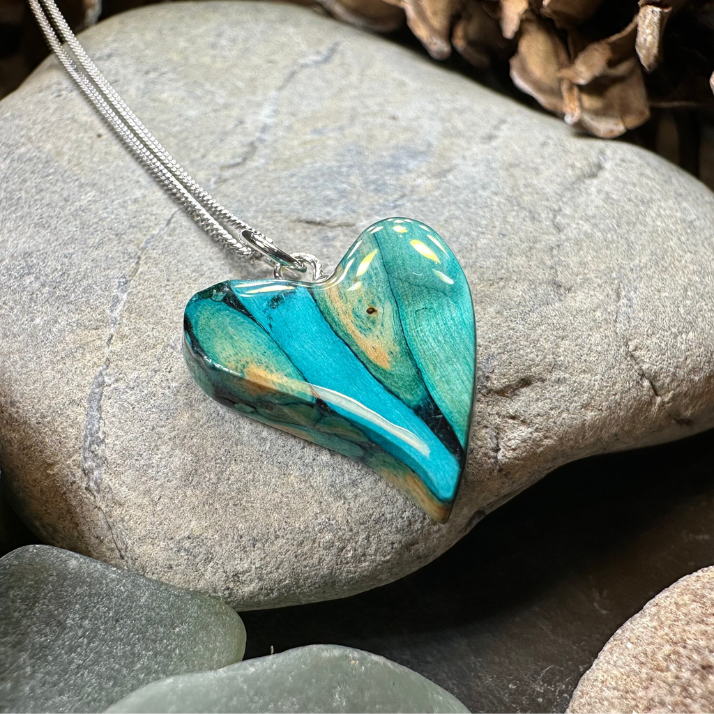 Heathergems Scottish Heart Necklace - Handmade in Scotland | Pendant | Wiccan Center