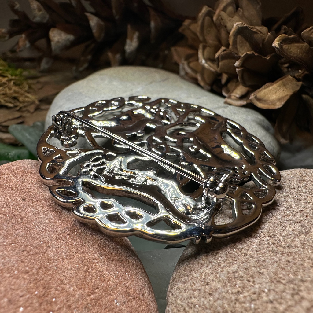 Bryce Celtic Epona Horse Brooch in Pewter | Brooch | Wiccan Center