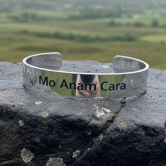 Gaelic Anam Cara Soulmate Cuff Bracelet | Cuff Bracelet | Wiccan Center