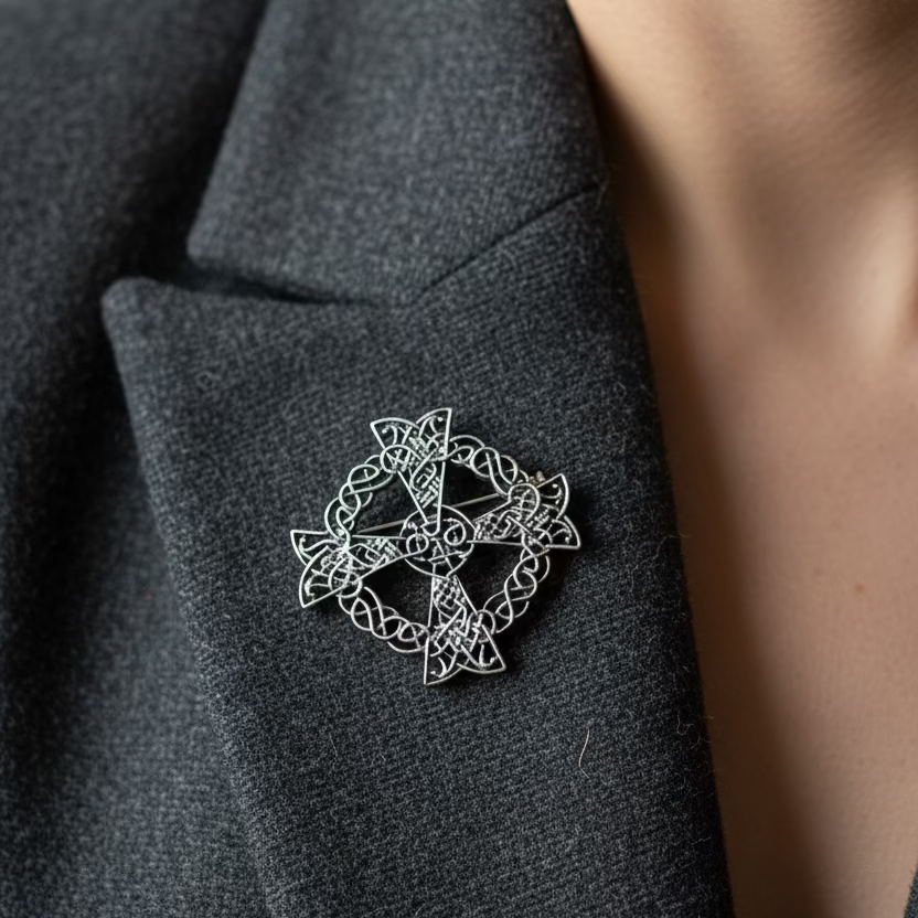 Pewter Celtic Cross Brooch | Brooch | Wiccan Center