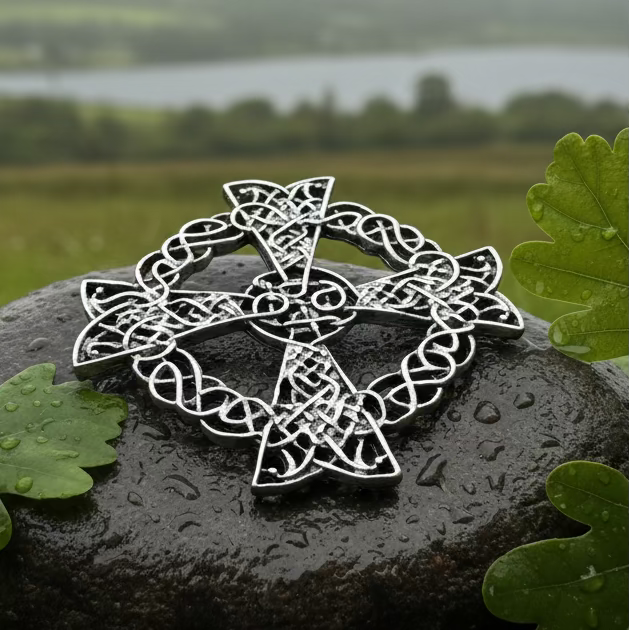 Pewter Celtic Cross Brooch | Brooch | Wiccan Center