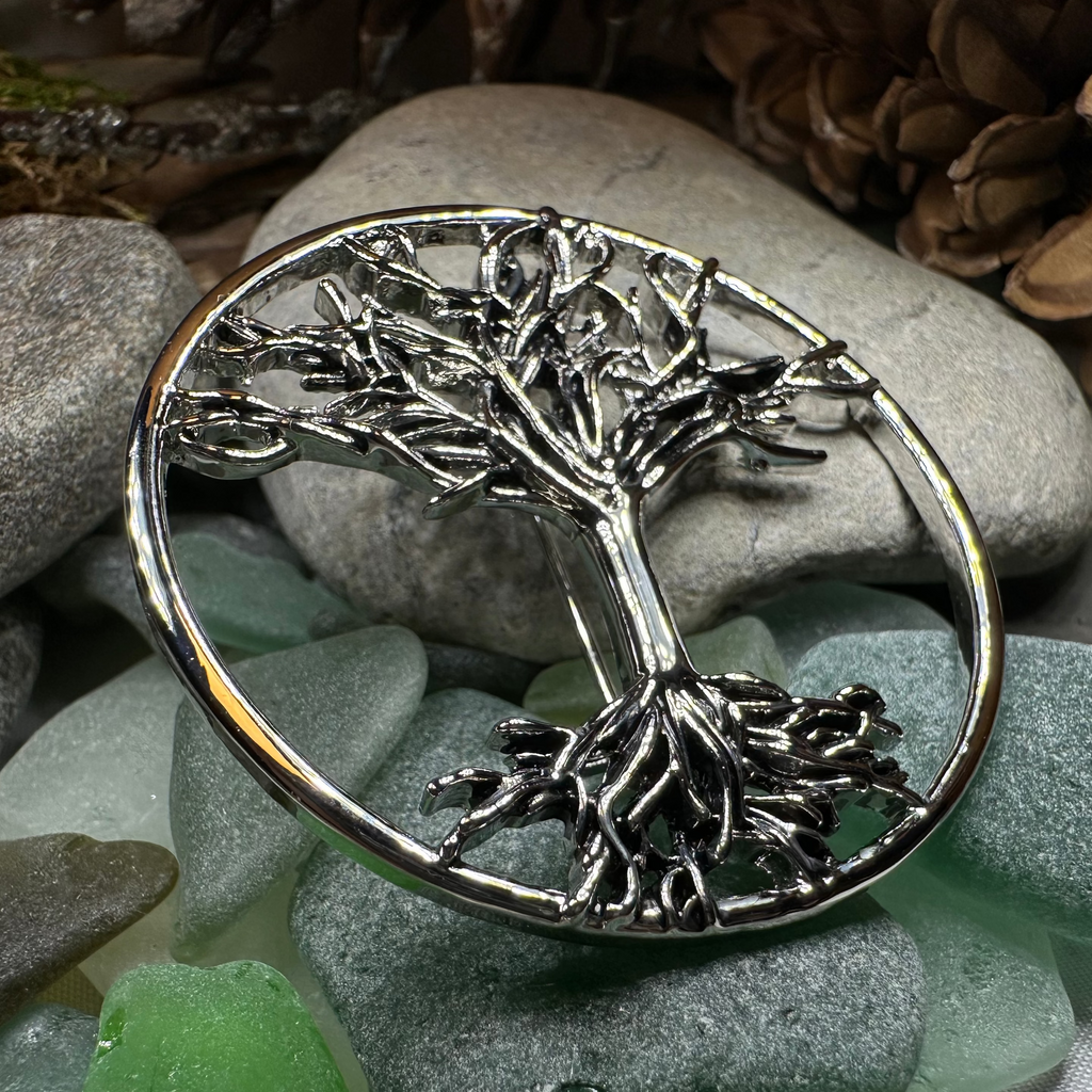 Pewter Tree of Life Brooch | Brooch | Wiccan Center