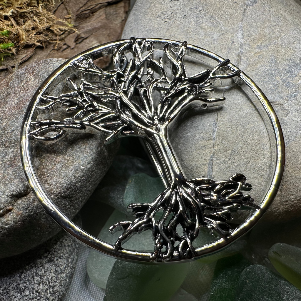 Pewter Tree of Life Brooch | Brooch | Wiccan Center