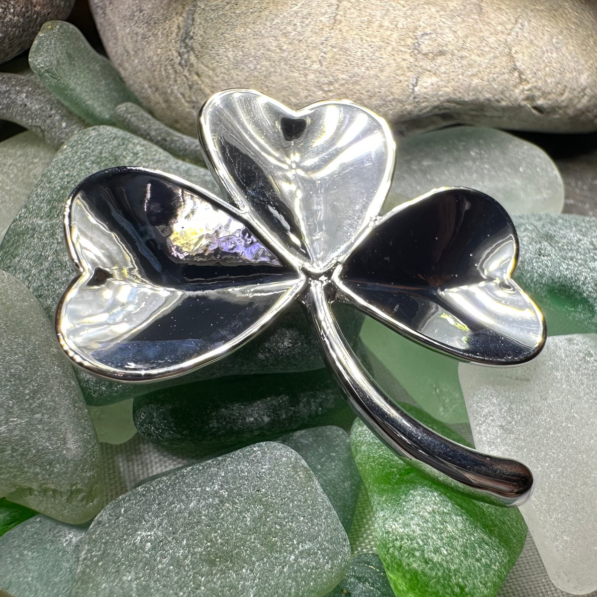 Ireland Shamrock Brooch in Pewter | Brooch | Wiccan Center