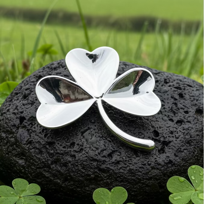 Ireland Shamrock Brooch in Pewter | Brooch | Wiccan Center