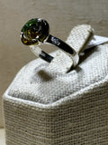 Yellow & Green Tourmaline Flower Ring (03.0048) | Rings | Wiccan Center