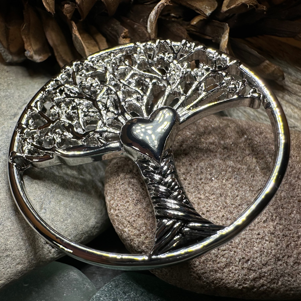 Tree of Life Heart Brooch | Brooch | Wiccan Center