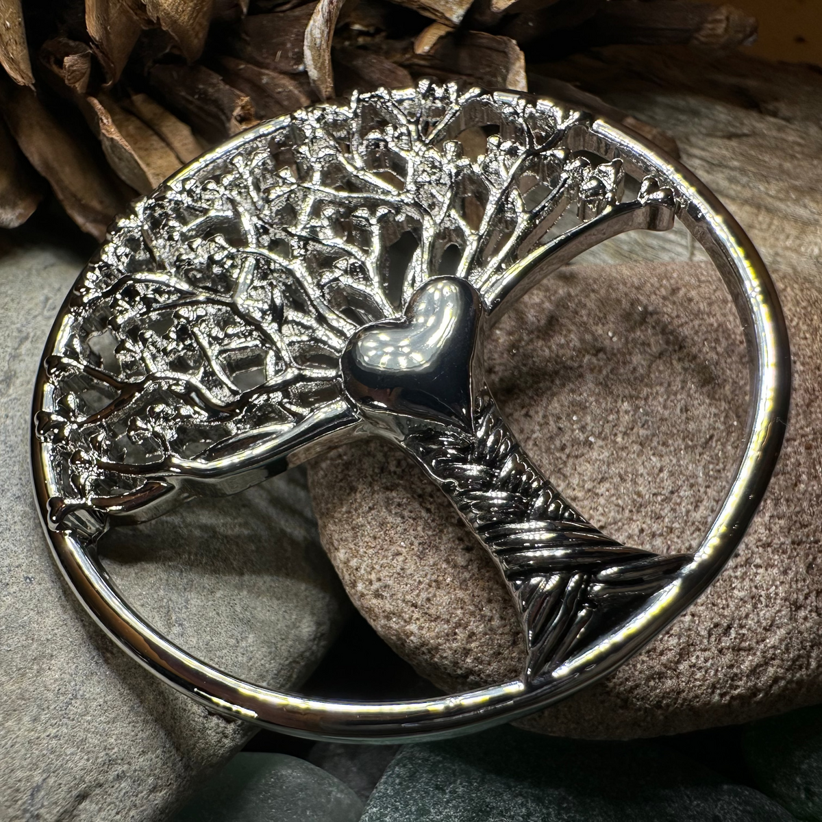 Tree of Life Heart Brooch | Brooch | Wiccan Center