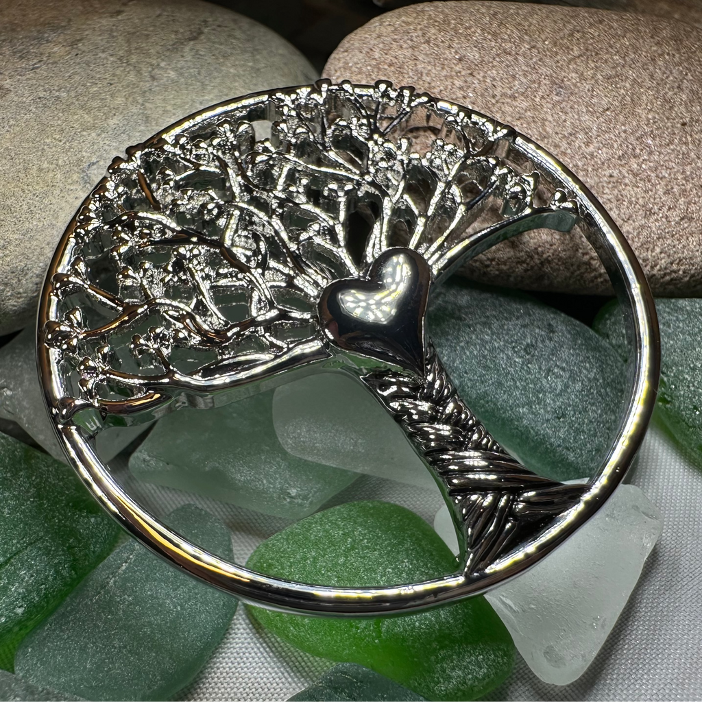 Tree of Life Heart Brooch | Brooch | Wiccan Center