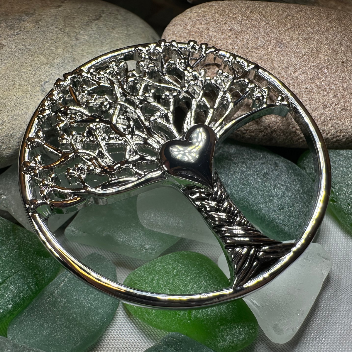 Tree of Life Heart Brooch | Brooch | Wiccan Center