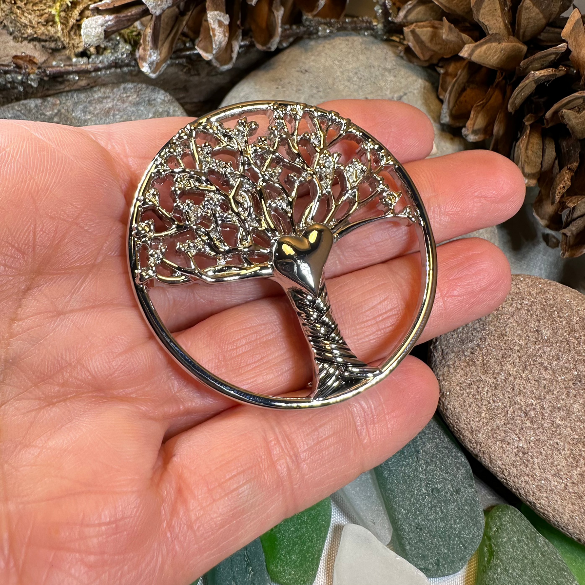 Tree of Life Heart Brooch | Brooch | Wiccan Center