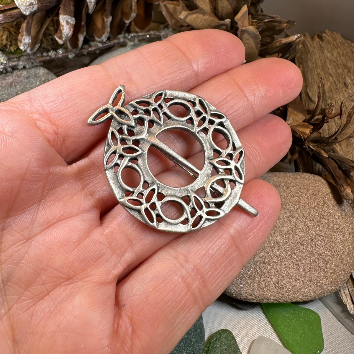 Seven Trinity Knot Celtic Brooch | Brooch | Wiccan Center