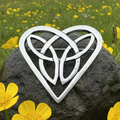 Everheart Celtic Heart Brooch in Pewter | Brooch | Wiccan Center