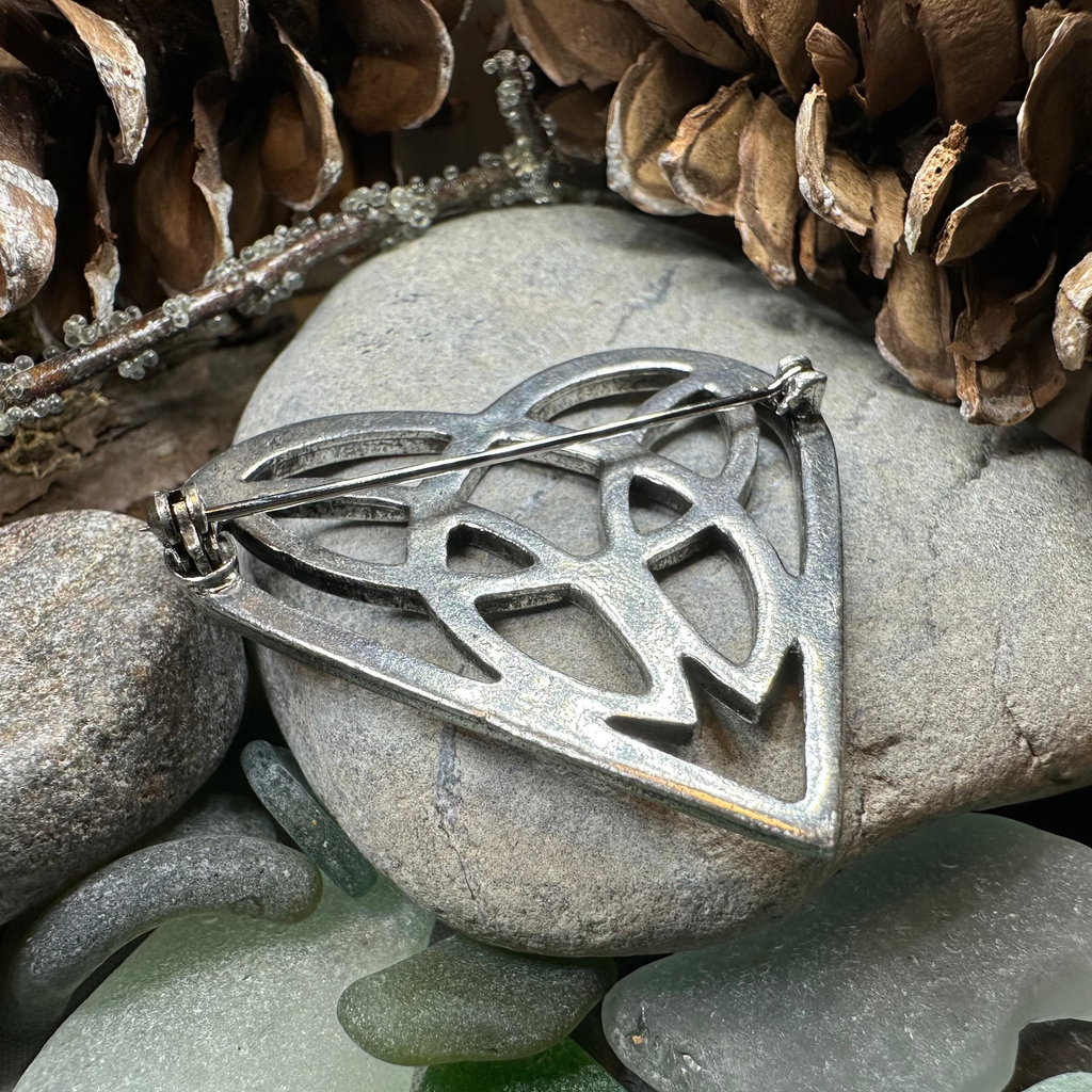 Everheart Celtic Heart Brooch in Pewter | Brooch | Wiccan Center