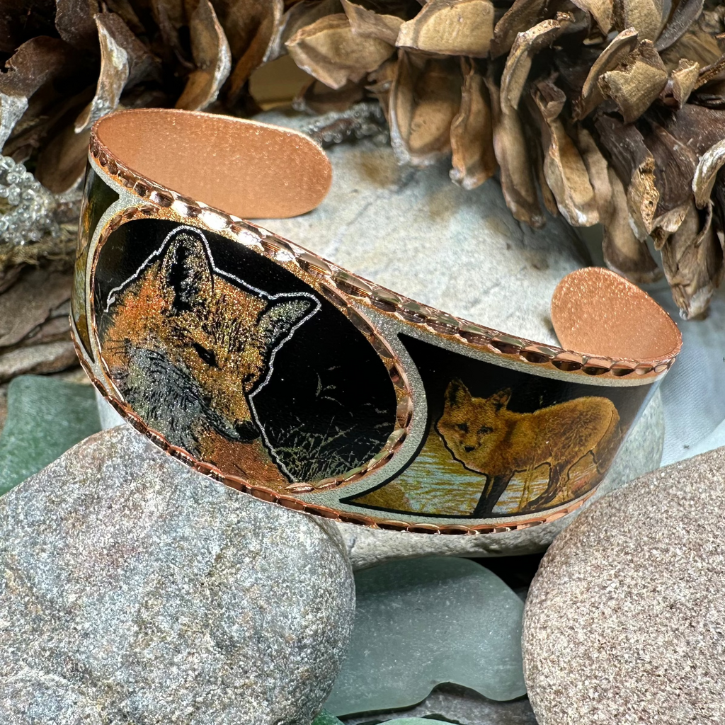 Fox Spirit Copper Cuff Bracelet | Bracelet | Wiccan Center
