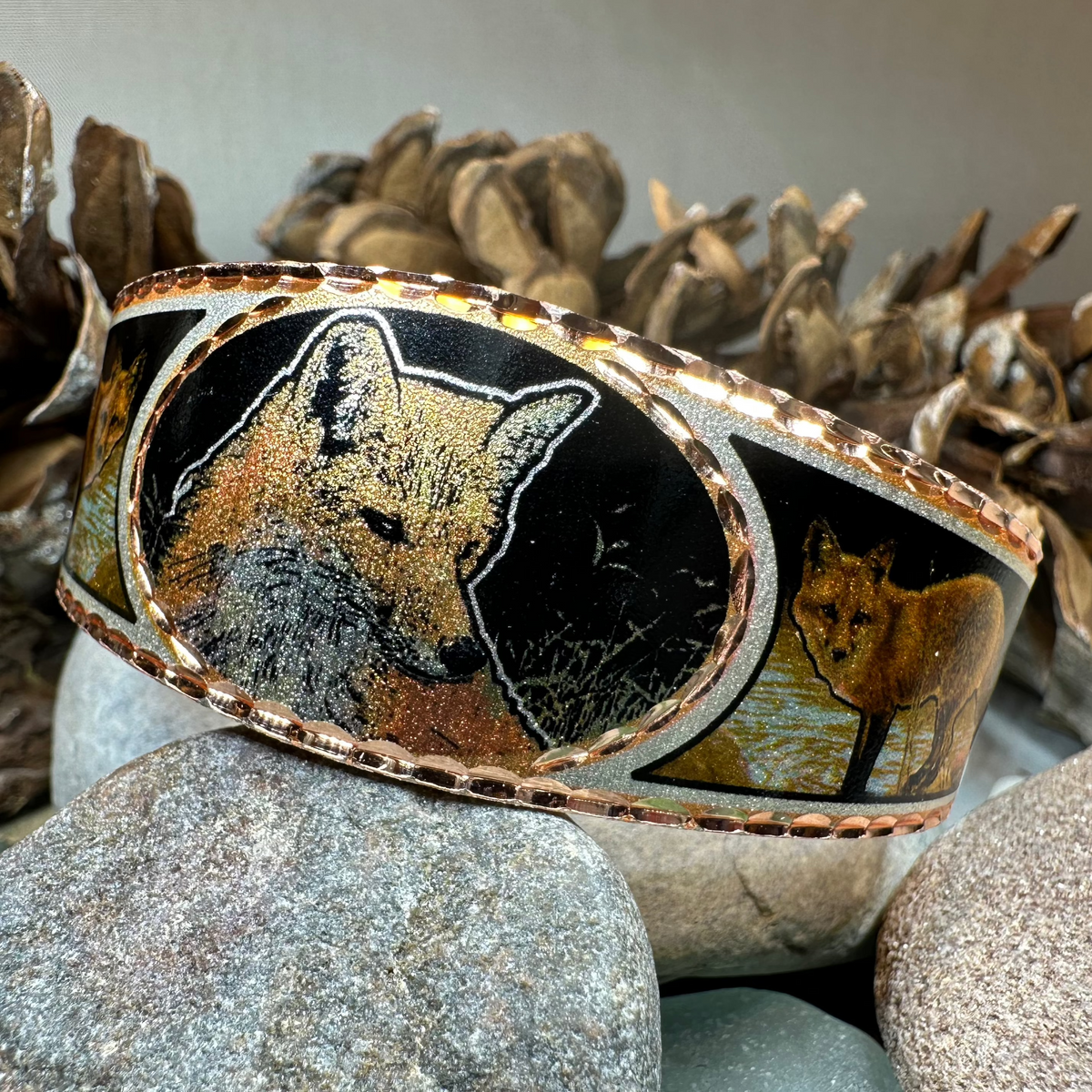 Fox Spirit Copper Cuff Bracelet | Bracelet | Wiccan Center