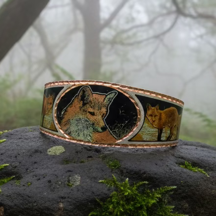 Fox Spirit Copper Cuff Bracelet | Bracelet | Wiccan Center