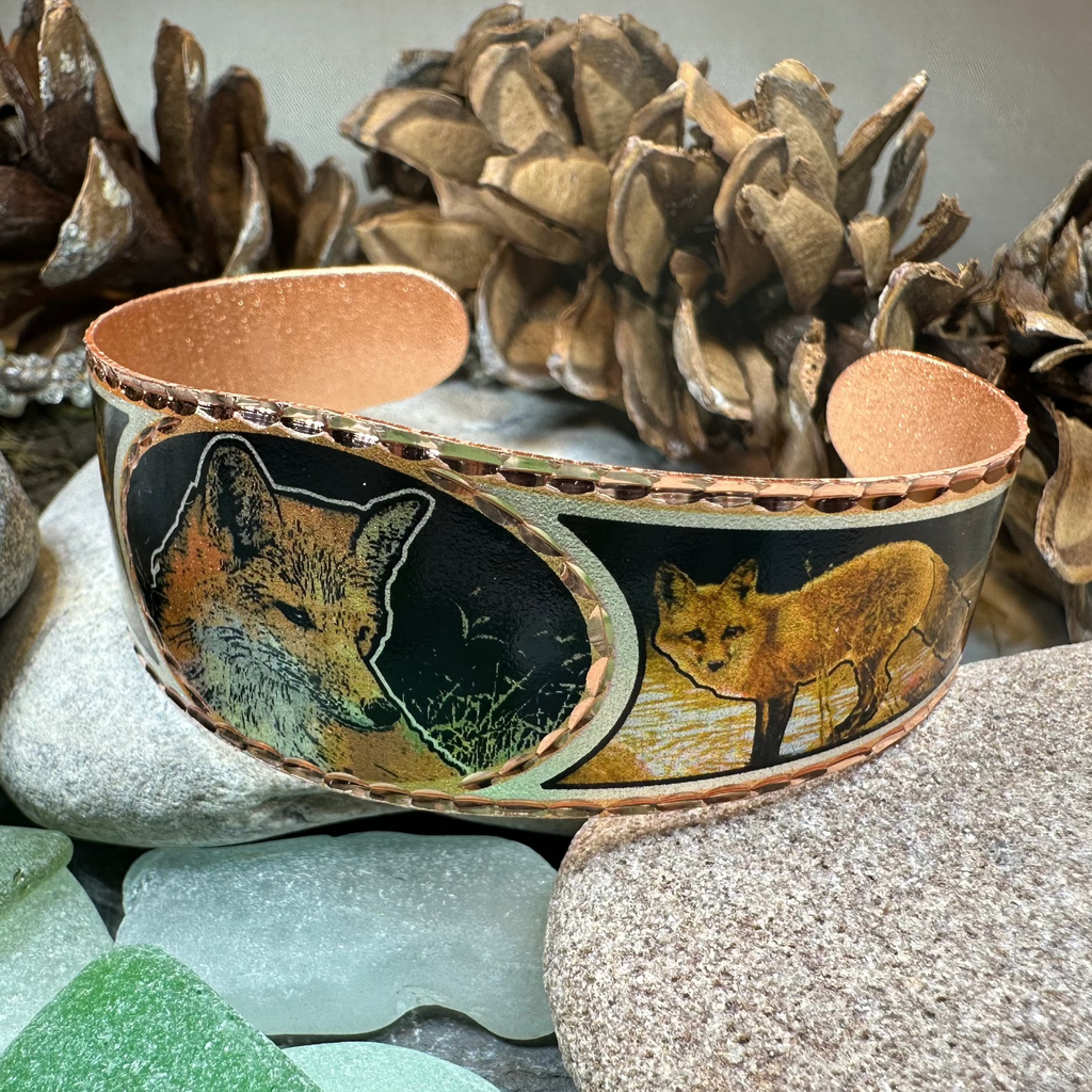 Fox Spirit Copper Cuff Bracelet | Bracelet | Wiccan Center