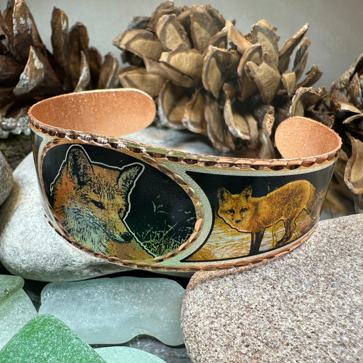 Fox Spirit Copper Cuff Bracelet | Bracelet | Wiccan Center