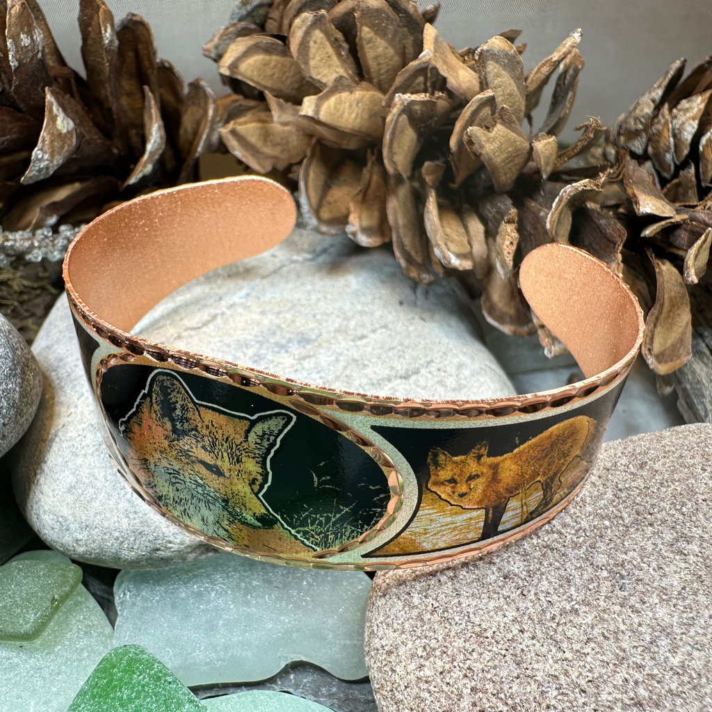 Fox Spirit Copper Cuff Bracelet | Bracelet | Wiccan Center