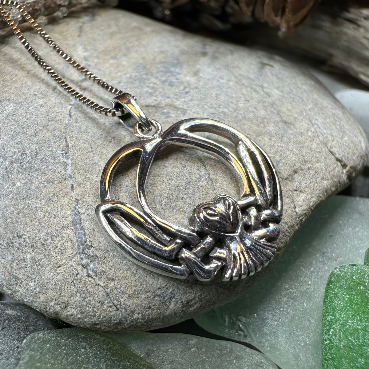 Affraic Celtic Owl Necklace | Pendant | Wiccan Center
