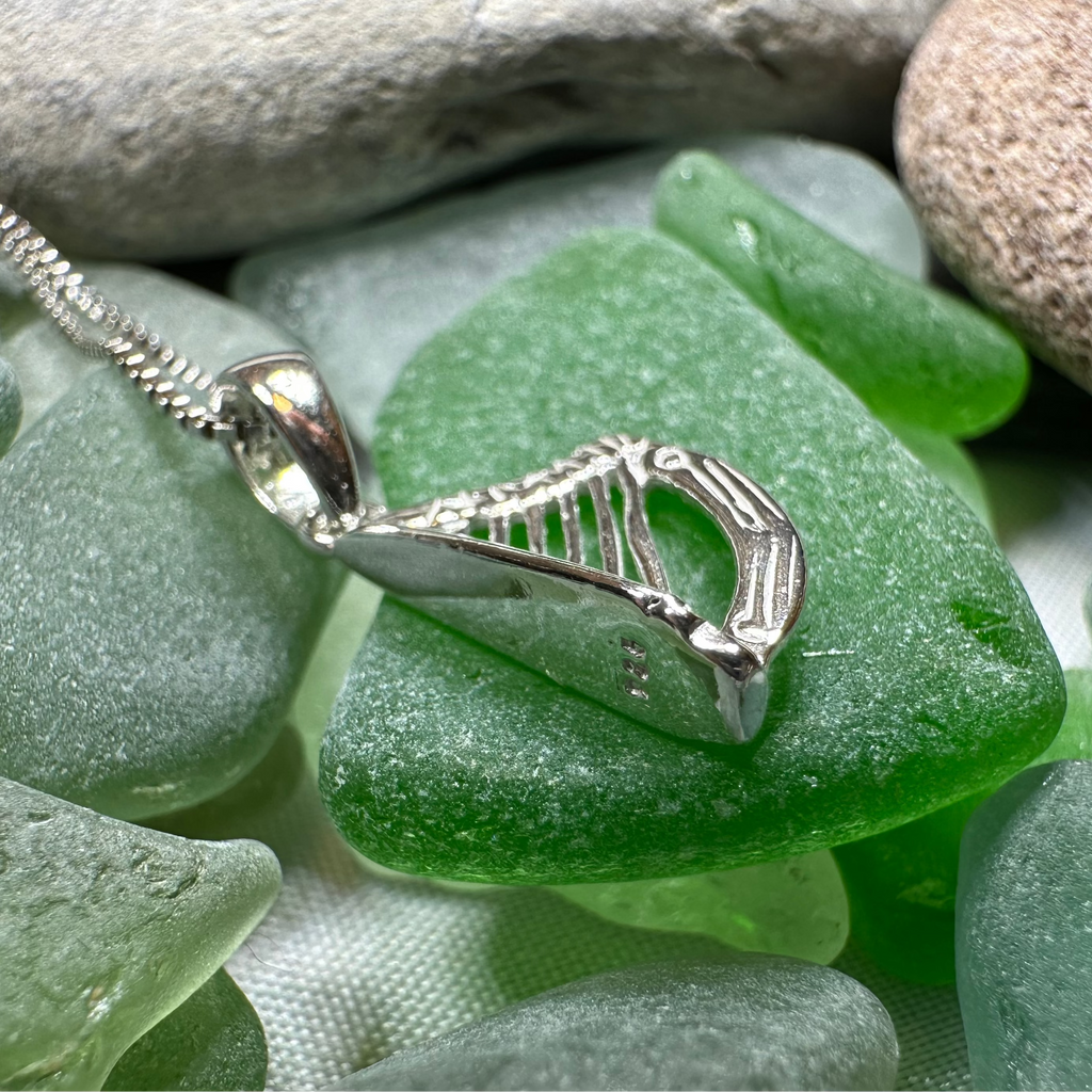 Petite Irish Harp Necklace | Pendant | Wiccan Center