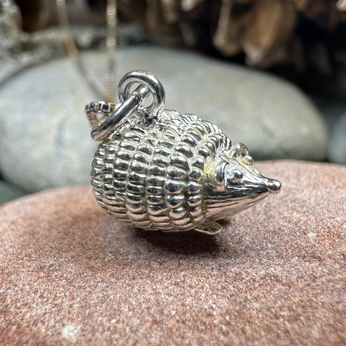 Adorable Little Hedgehog Necklace | Pendant | Wiccan Center