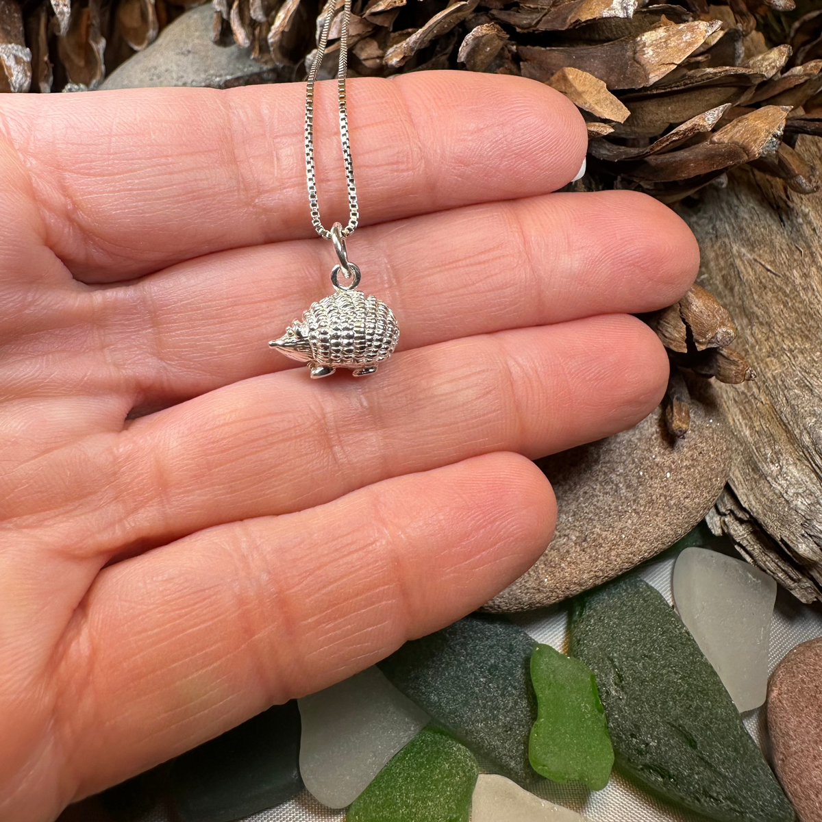 Adorable Little Hedgehog Necklace | Pendant | Wiccan Center