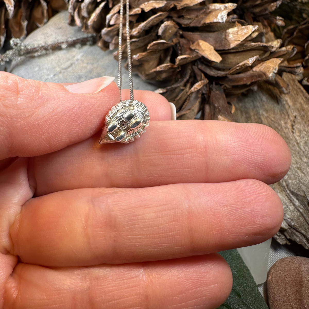 Adorable Little Hedgehog Necklace | Pendant | Wiccan Center