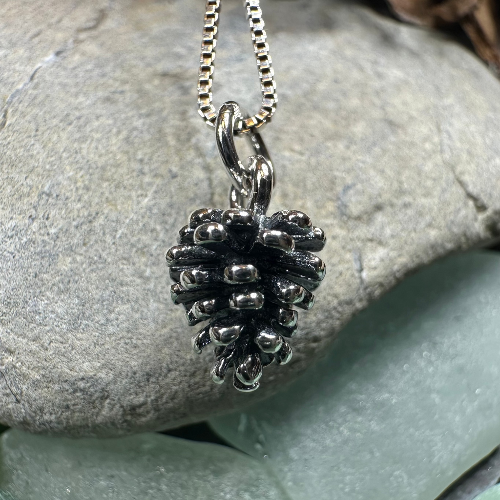 Winter Pine Cone Necklace