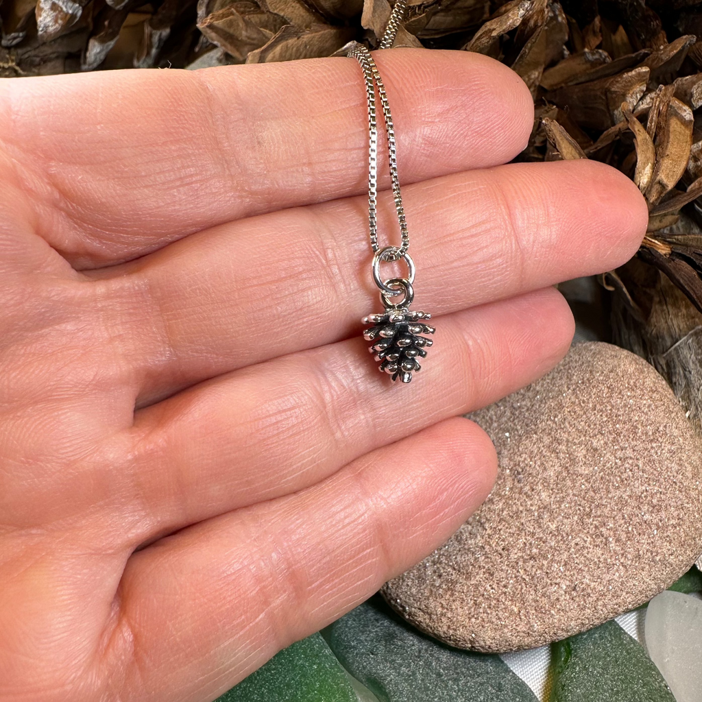 Winter Pine Cone Necklace
