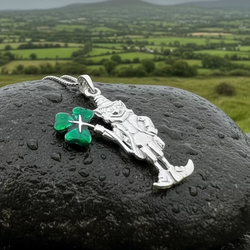 Celtic Leprechaun Shamrock Necklace | Pendant | Wiccan Center