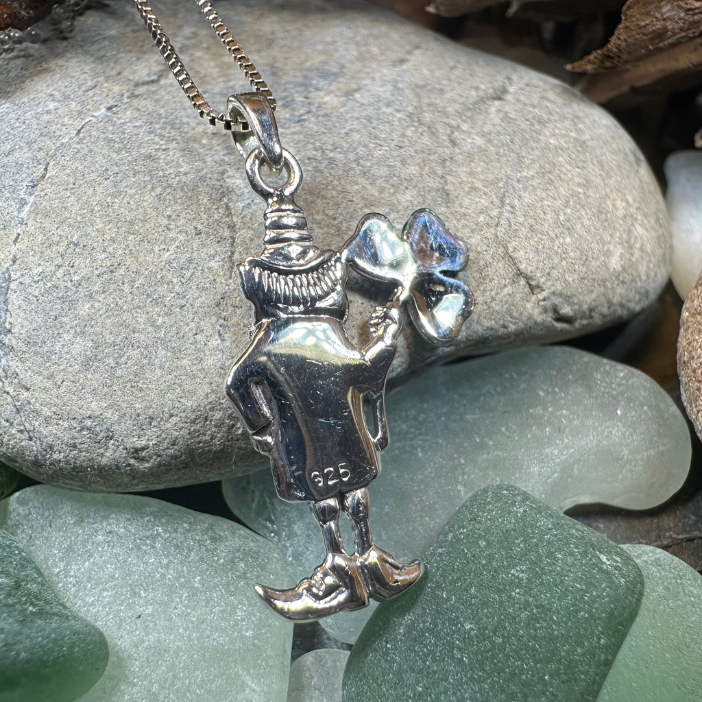 Celtic Leprechaun Shamrock Necklace | Pendant | Wiccan Center